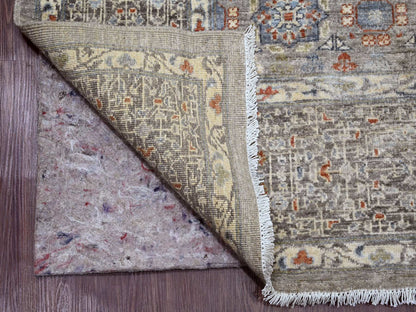 Mamluk Mamluk hand-knotted wool rug in Gray, 8'1" x 9'11" — SKU O020382 (view 4)
