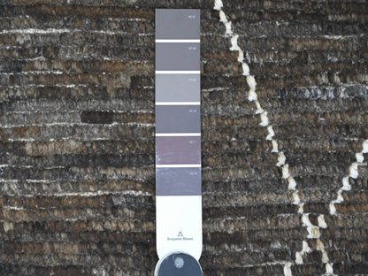 Brown 7'11" x 10'0" Tribal Hand knotted Wool Rug - Sku: O020385