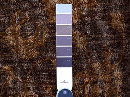 Mahal Vintage hand-knotted wool rug in Overdyed & Brown, 7'10" x 10' — SKU O020397 (view 7)