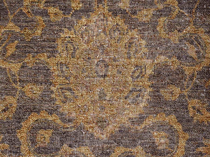 Overdyed 7'10" x 10'0" Vintage Hand knotted Wool Rug - Sku: O020397