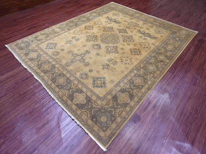 Overdyed 8'0" x 9'10" Tribal Hand knotted Wool Rug - Sku: O020400