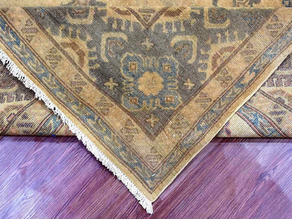 Kazak Kazak hand-knotted wool rug in Overdyed & Brown, 8' x 9'10" — SKU O020400 (view 6)