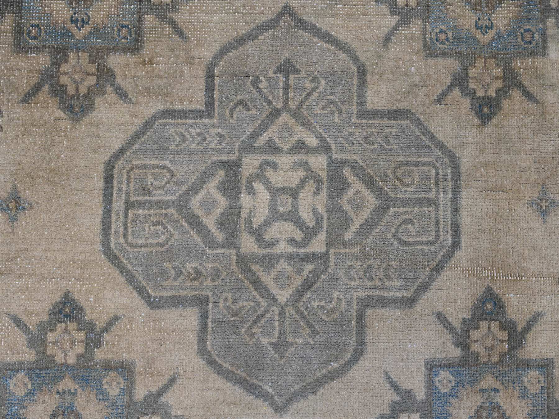 Kazak Kazak hand-knotted wool rug in Overdyed & Brown, 8' x 9'10" — SKU O020400 (view 8)