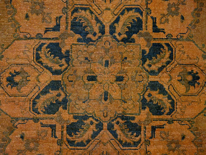 Kazak Kazak hand-knotted wool rug in Overdyed & Brown, 7'8" x 9'10" — SKU O020402 (view 8)