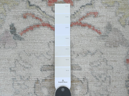 Oushak Oushak hand-knotted wool runner in Ivory, 3'1" x 22'4" — SKU O020408 (view 3)