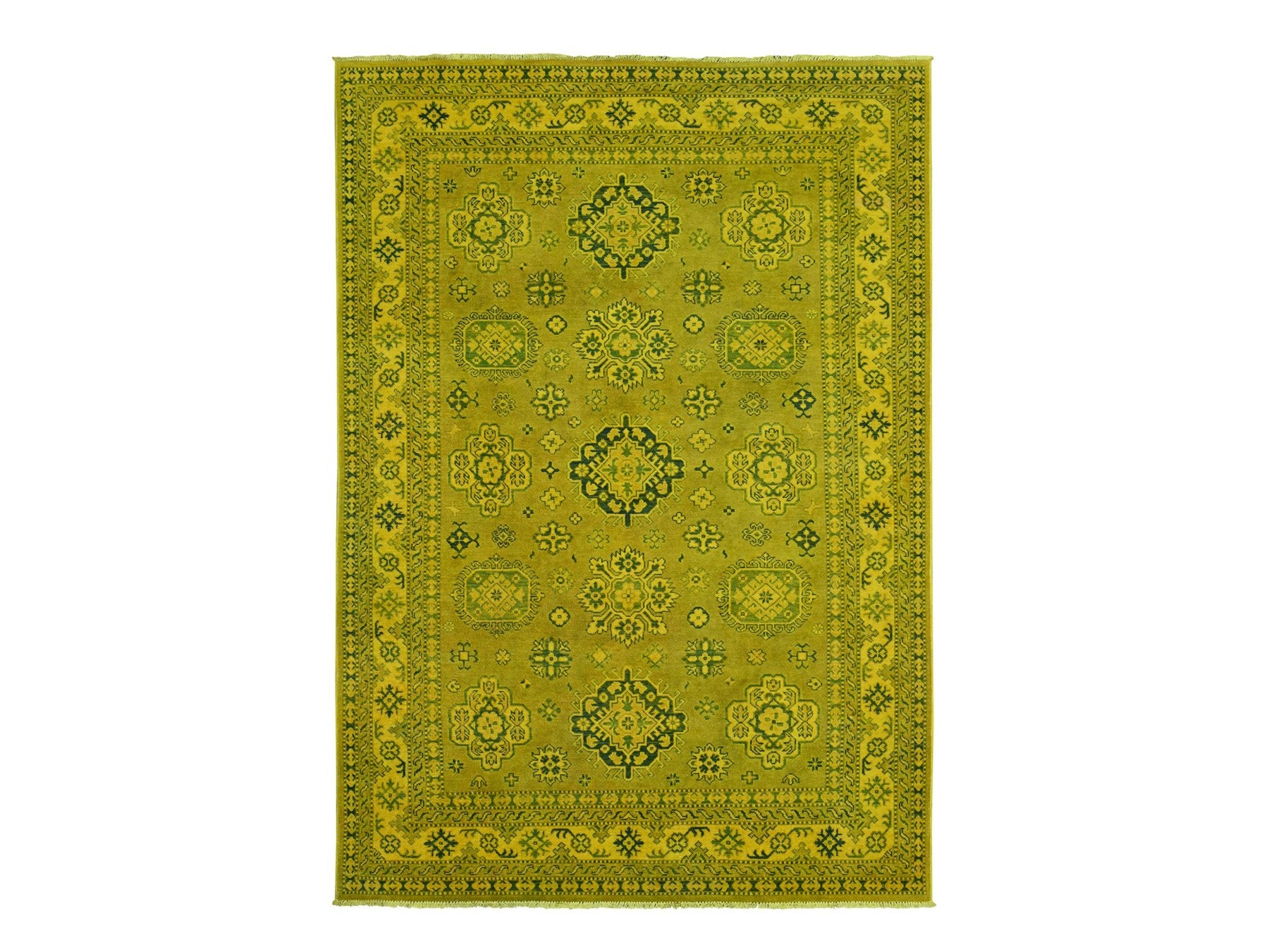 Kazak Kazak hand-knotted wool rug in Overdyed & Brown, 5'11" x 8'6" — SKU O020442