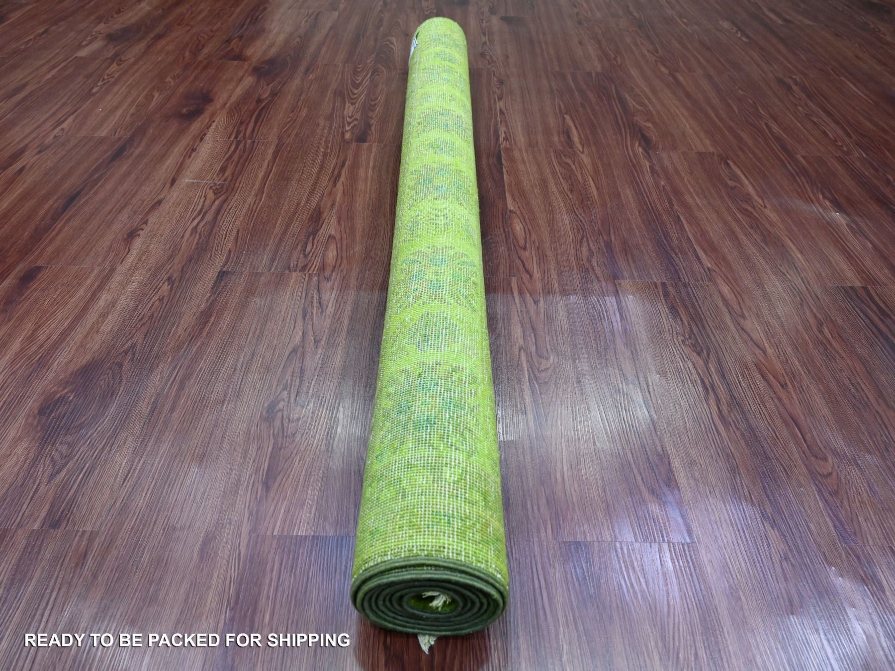 Kazak Kazak hand-knotted wool rug in Overdyed & Green, 4'10" x 6'9" — SKU O020446 (view 4)