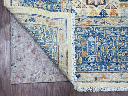 Ivory 8'1" x 9'8" Mamluk Hand knotted Wool Rug - Sku: O020453