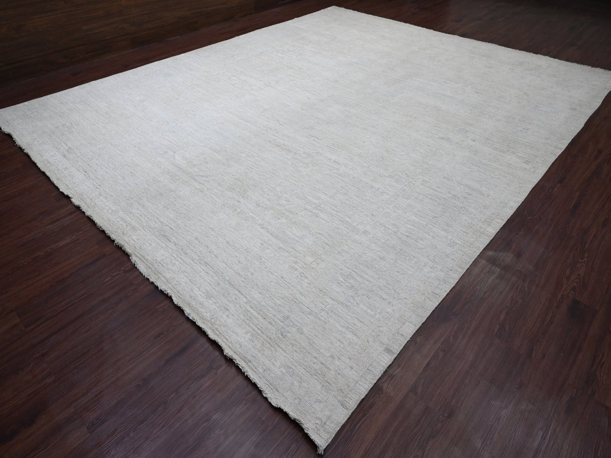 Oushak Oushak hand-knotted wool rug in Ivory, 11'11" x 14'8" — SKU O020461 (view 3)