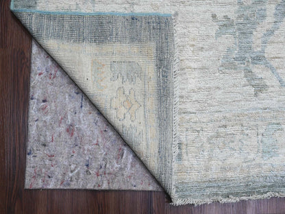 Oushak Oushak hand-knotted wool rug in Gray & Ivory, 11'9" x 15'5" — SKU O020462 (view 4)