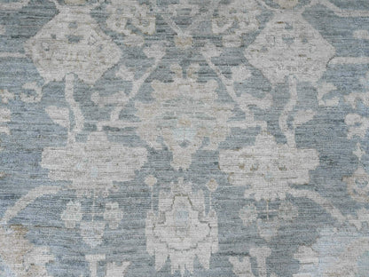 Oushak Oushak hand-knotted wool rug in Gray & Ivory, 11'9" x 15'5" — SKU O020462 (view 8)