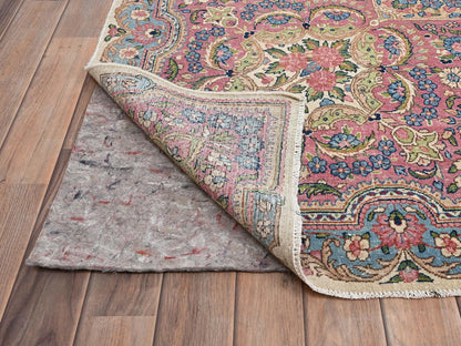 Kerman Vintage hand-knotted wool rug in Ivory, 11'9" x 23' — SKU O02046 (view 5)