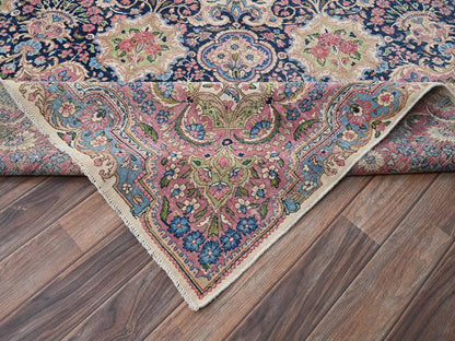 Ivory 11'9" x 23'0" Vintage Hand knotted Wool Rug - Sku: O02046