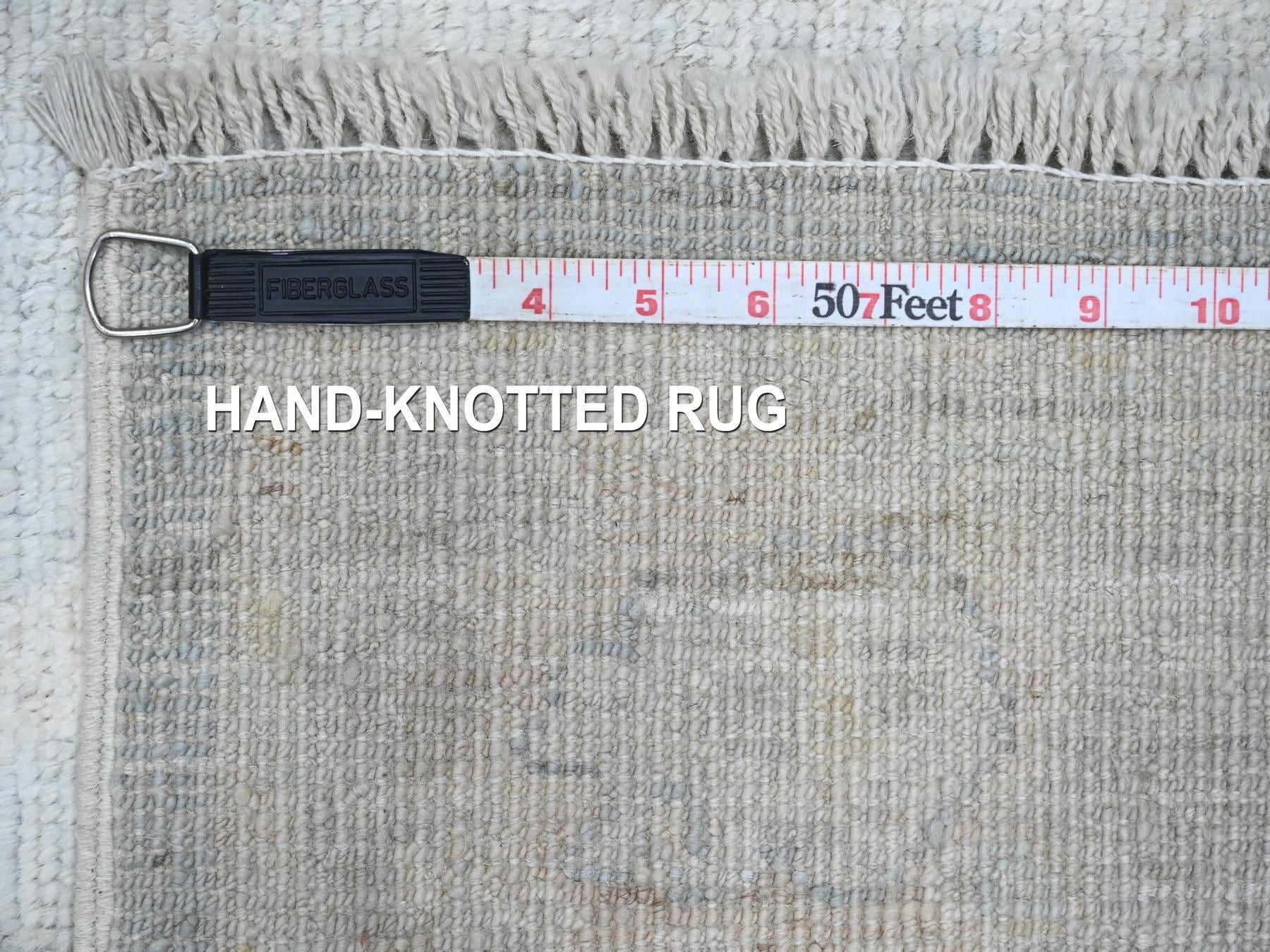 Oushak Oushak hand-knotted wool runner in Gray & Light Gray, 2'10" x 19'6" — SKU O020471 (view 6)