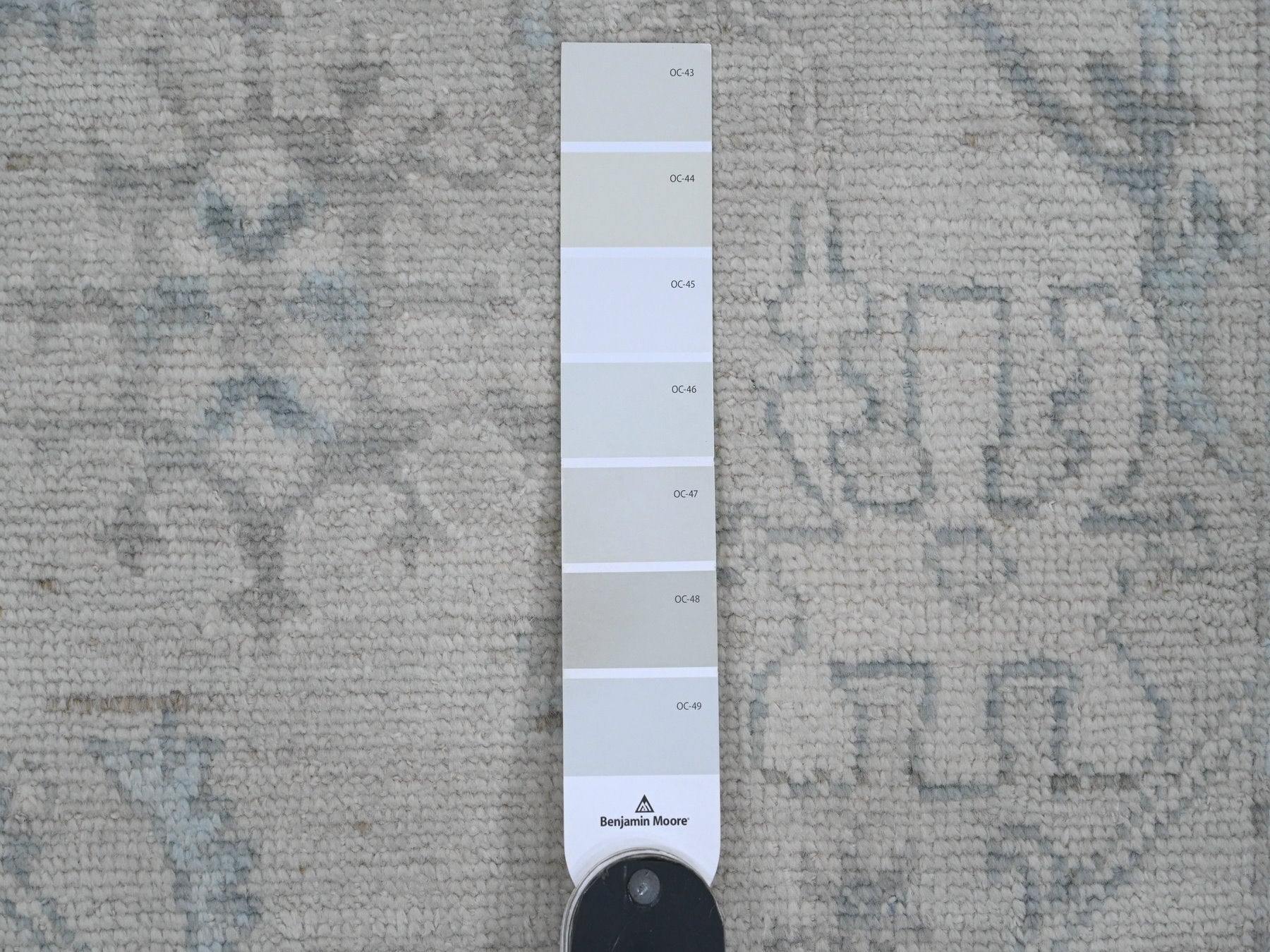 Oushak Oushak hand-knotted wool runner in Ivory & Brown, 2'10" x 13'7" — SKU O020473 (view 3)