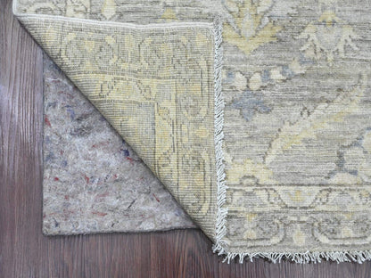 Peshawar Oushak hand-knotted wool runner in Gray, 2'8" x 11'9" — SKU O020504 (view 2)