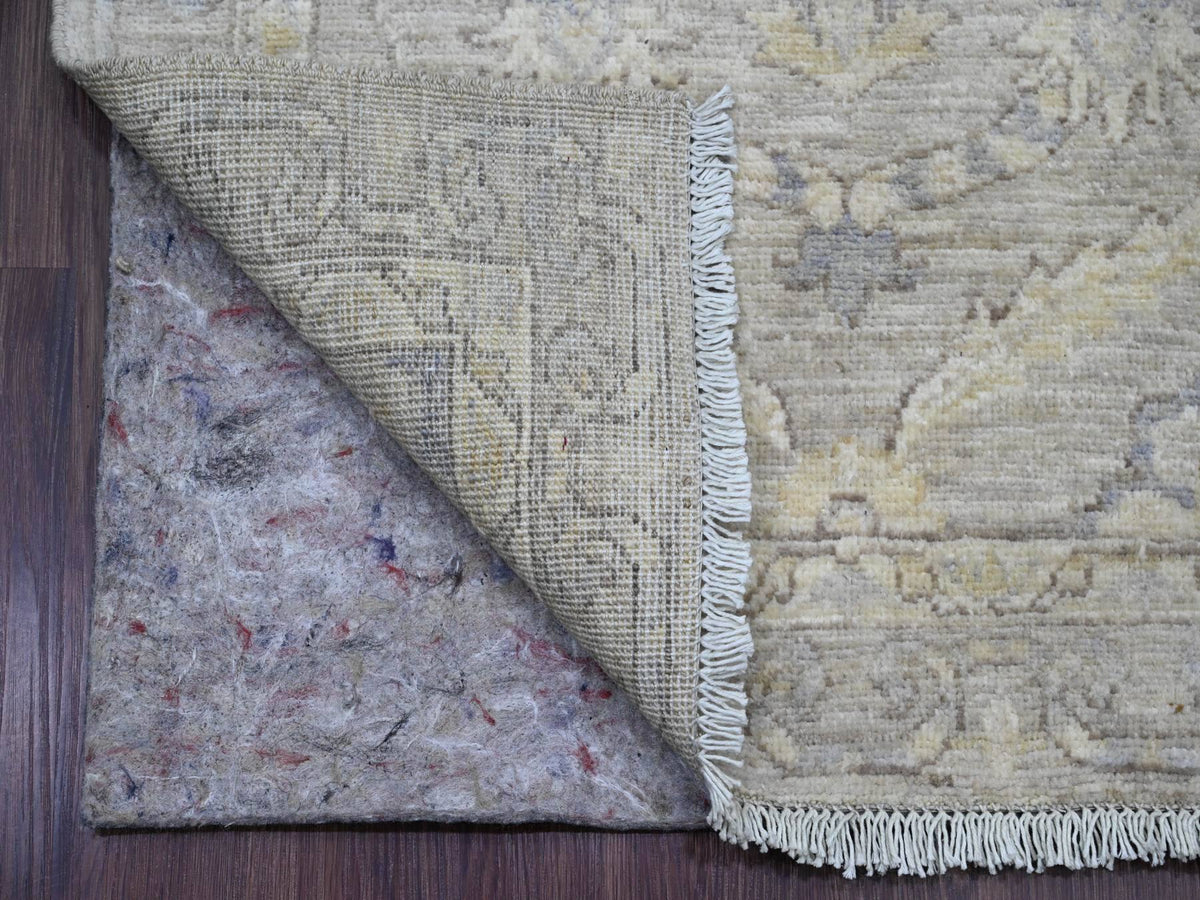 Peshawar Oushak hand-knotted wool runner in Gray, 2'8" x 16'1" — SKU O020507 (view 2)