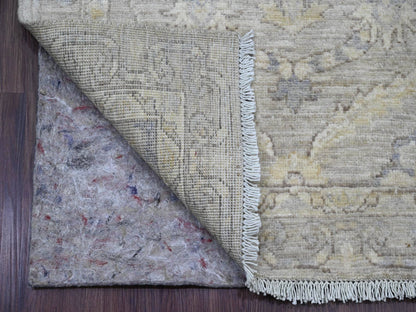 Peshawar Oushak hand-knotted wool runner in Gray, 2'8" x 16'1" — SKU O020507 (view 2)