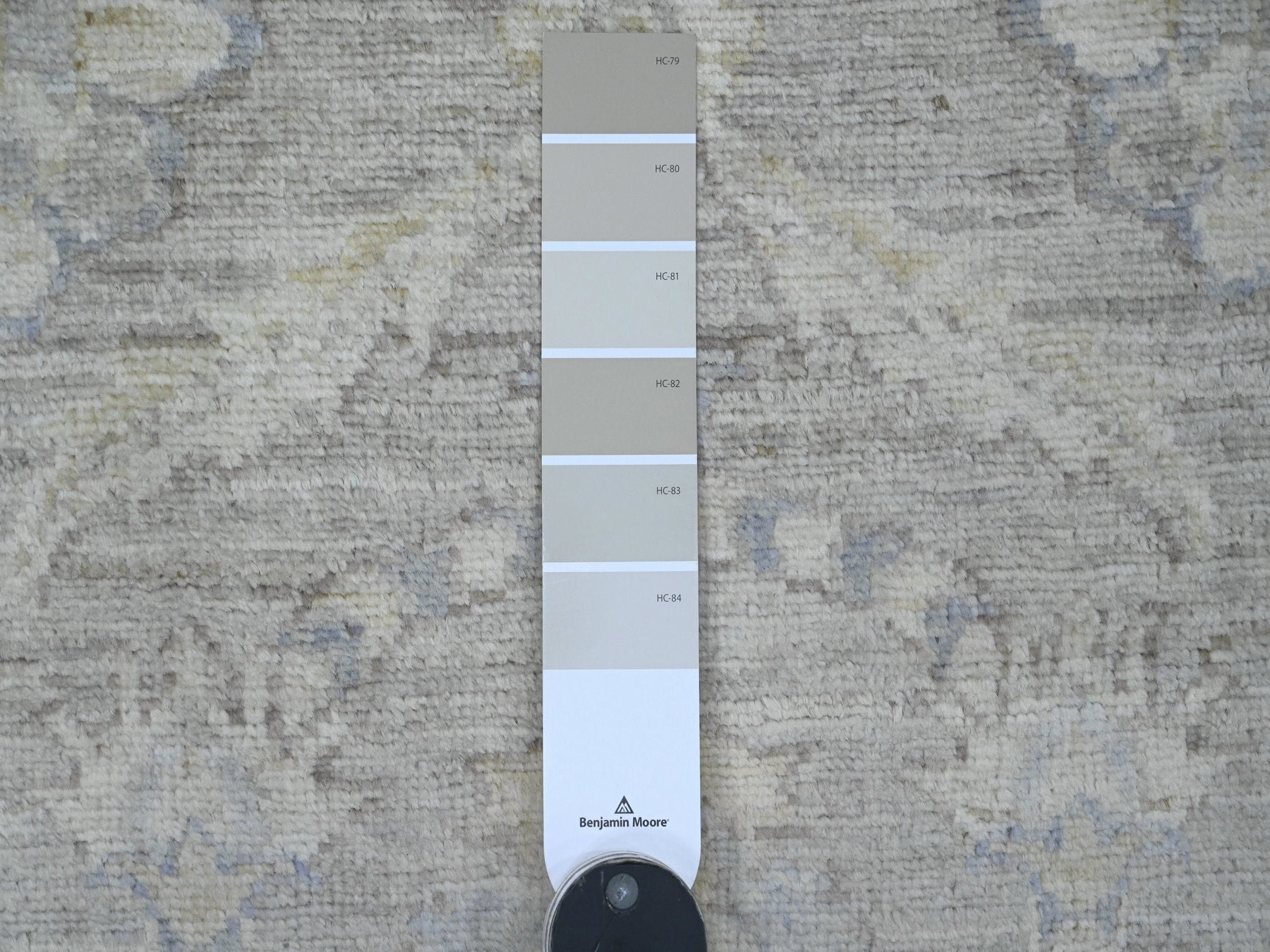 Peshawar Oushak hand-knotted wool runner in Gray, 2'8" x 16'1" — SKU O020507 (view 3)