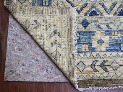 Brown 11'8" x 15'6" Oushak / Peshawar Hand knotted Wool Rug - Sku: O020538