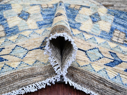 Brown 11'8" x 15'6" Oushak / Peshawar Hand knotted Wool Rug - Sku: O020538