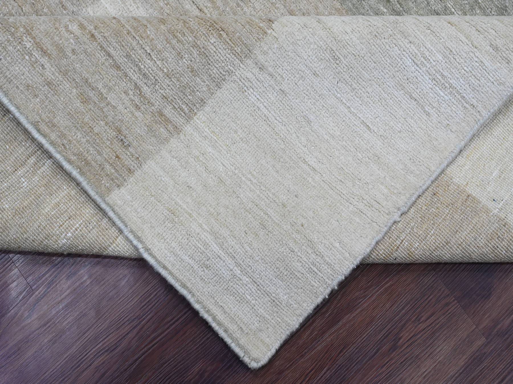 Tribal & Geometric hand-knotted wool rug in Gray, 8'9" x 11'6" — SKU O020540 (view 6)