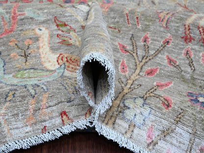 Peshawar Oushak hand-knotted wool rug in Gray, 9'11" x 13'8" — SKU O020559 (view 5)