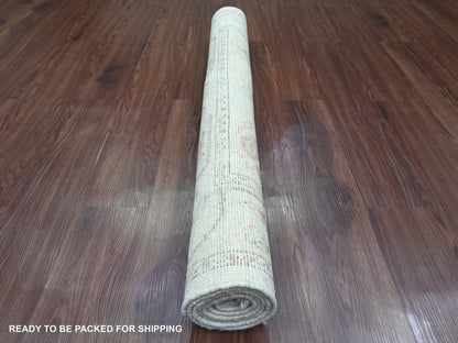 Oushak Oushak hand-knotted wool rug in Ivory, 3'10" x 5'10" — SKU O020568 (view 4)