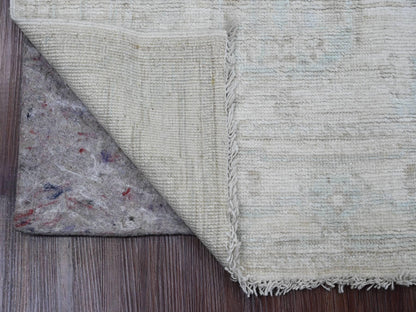 Oushak Oushak hand-knotted wool runner in Ivory, 2'8" x 9'8" — SKU O020577 (view 2)