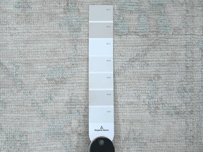 Oushak Oushak hand-knotted wool runner in Ivory, 2'8" x 9'8" — SKU O020577 (view 3)