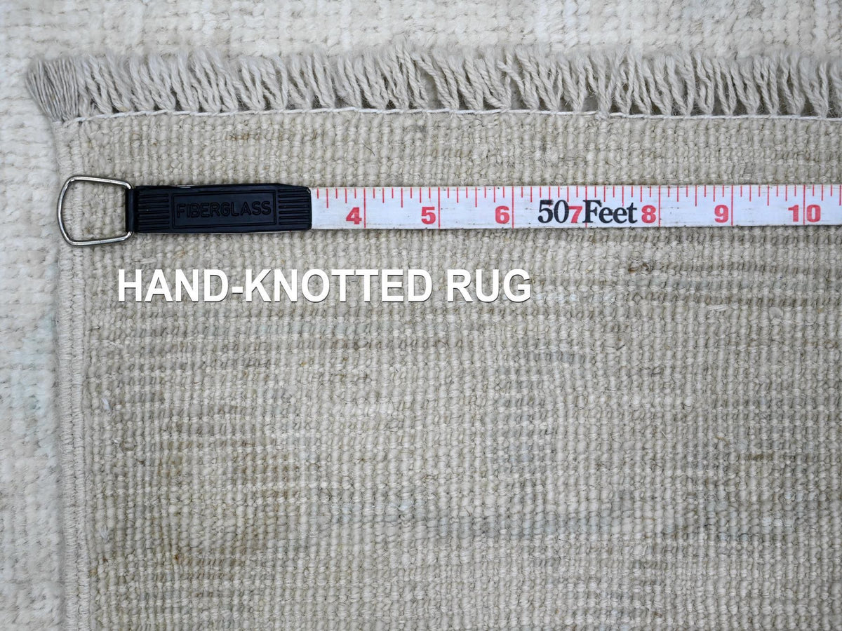 Oushak Oushak hand-knotted wool runner in Ivory, 2'8" x 9'8" — SKU O020577 (view 6)