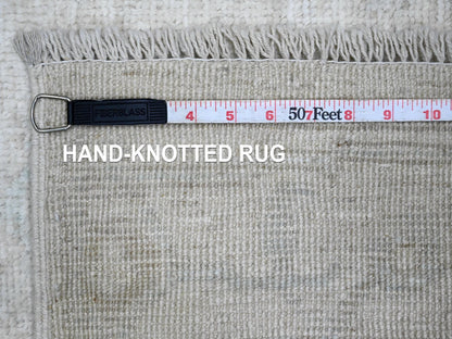 Oushak Oushak hand-knotted wool runner in Ivory, 2'8" x 9'8" — SKU O020577 (view 6)