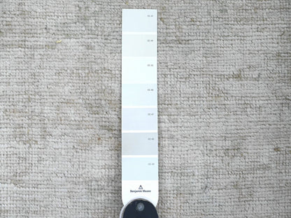 Oushak Oushak hand-knotted wool runner in Ivory & Light Green, 2'10" x 11'5" — SKU O020584 (view 3)