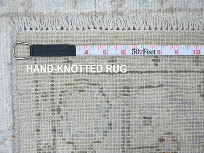 Oushak Oushak hand-knotted wool runner in Gray, 2'6" x 9'7" — SKU O020591 (view 6)