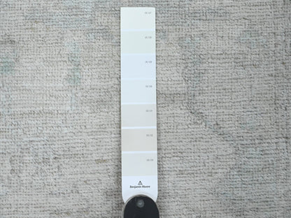 Ivory 2'7" x 7'8" Oushak And Peshawar Hand knotted Wool Rug - Sku: O020593