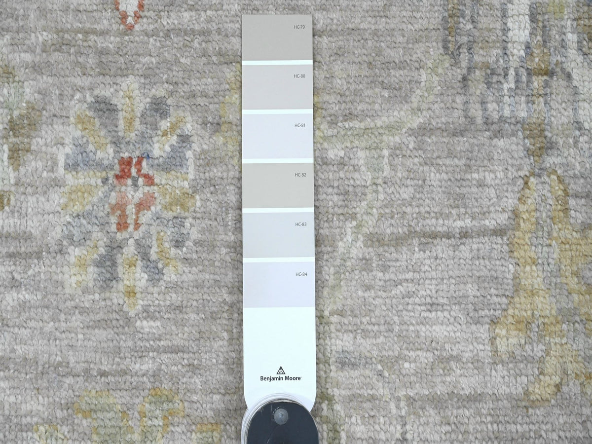 Oushak Oushak hand-knotted wool rug in Gray, 4'1" x 5'9" — SKU O020596 (view 3)