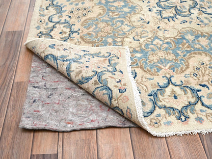 Kerman Vintage hand-knotted wool rug in Ivory, 10'1" x 16'9" — SKU O02059 (view 5)