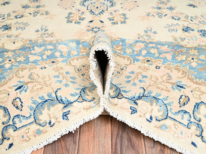 Ivory 10'1" x 16'9" Vintage Hand knotted Wool Rug - Sku: O02059