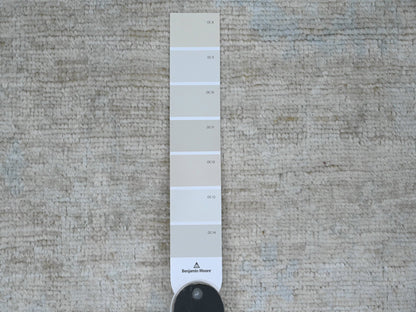 Ivory 4'8" x 6'3" Oushak And Peshawar Hand knotted Wool Rug - Sku: O020606