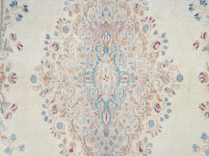 Kerman Vintage hand-knotted wool rug in Ivory & Peach, 10'8" x 19'11" — SKU O02060 (view 9)