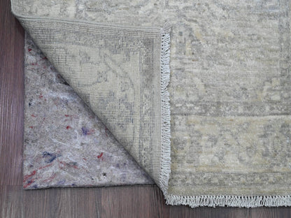 Ivory 2'4" x 29'3" Oushak And Peshawar Hand knotted Wool Rug - Sku: O020650