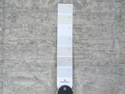 Heriz Oushak hand-knotted wool runner in Ivory, 2'4" x 29'3" — SKU O020650 (view 3)