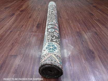 Red 5'9" x 9'1" Vintage Hand knotted Wool Rug - Sku: O020651