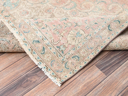 Pink 9'7" x 12'2" Vintage Hand knotted Wool Rug - Sku: O02065