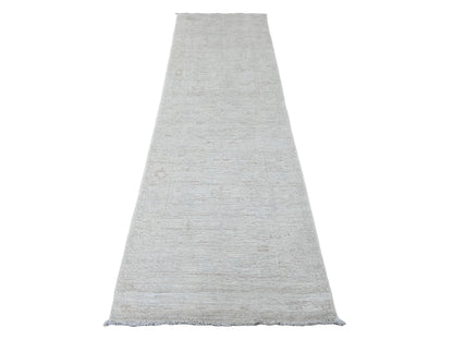 Oushak Oushak hand-knotted wool runner in Ivory, 2'10" x 9'7" — SKU O020665