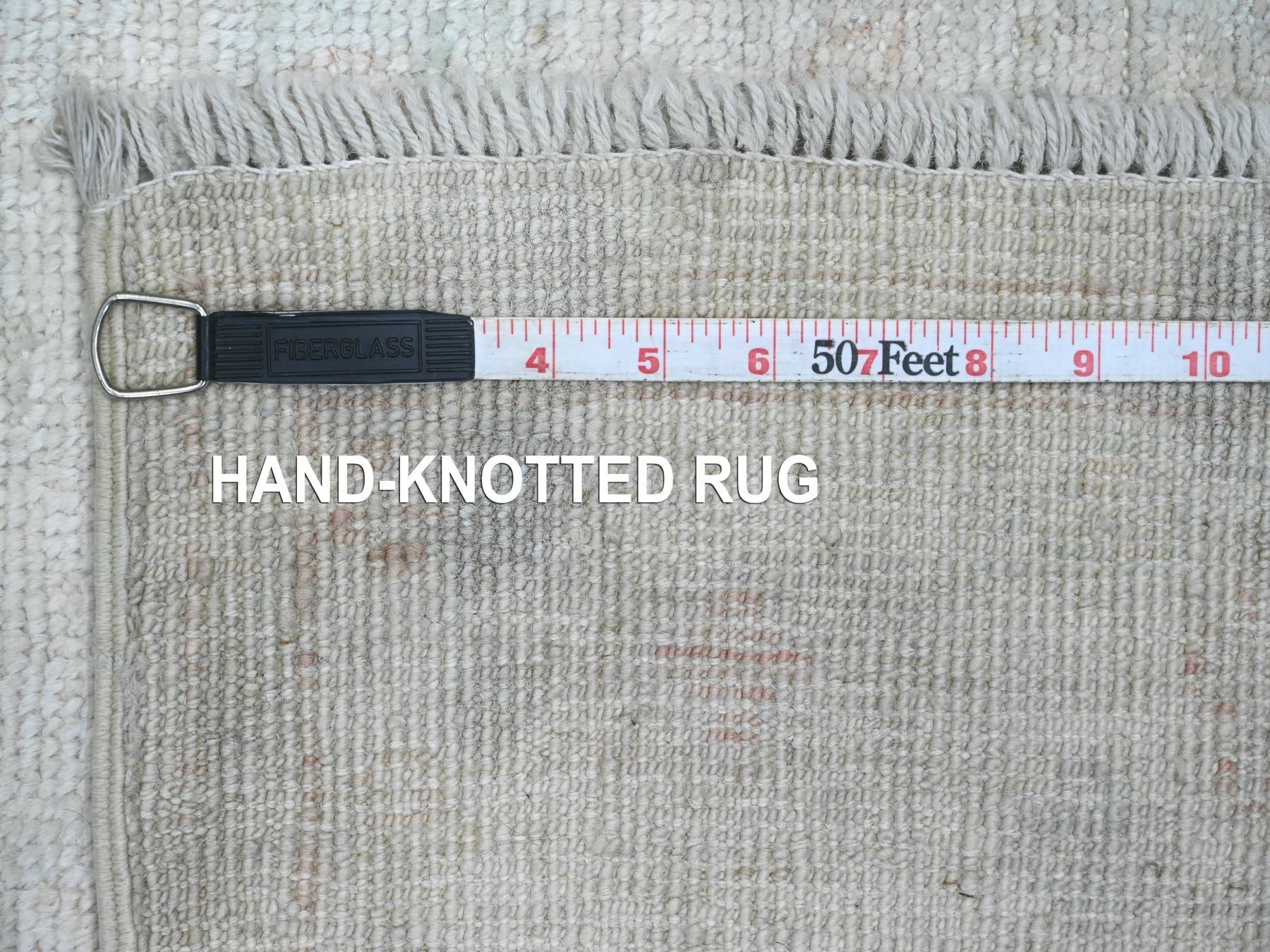 Oushak Oushak hand-knotted wool runner in Ivory, 2'10" x 9'7" — SKU O020665 (view 6)