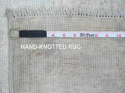 Oushak Oushak hand-knotted wool runner in Ivory, 2'10" x 9'7" — SKU O020665 (view 6)