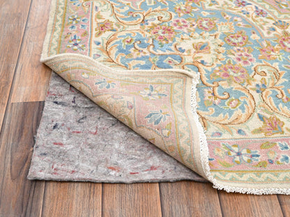 Ivory 8'9" x 15'2" Vintage Hand knotted Wool Rug - Sku: O02067