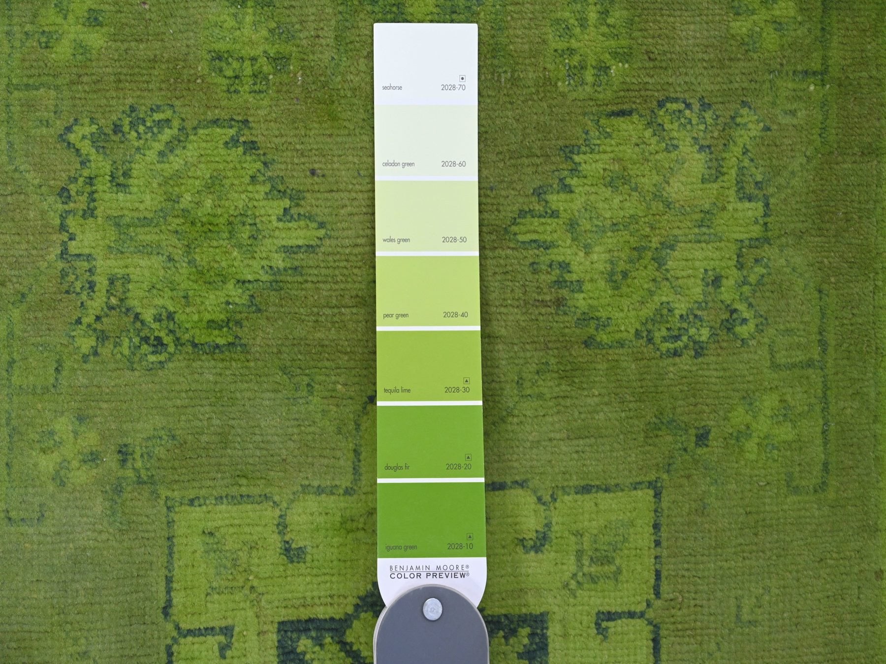 Kazak Kazak hand-knotted wool runner in Overdyed & Green, 2'8" x 18'10" — SKU O020680 (view 3)
