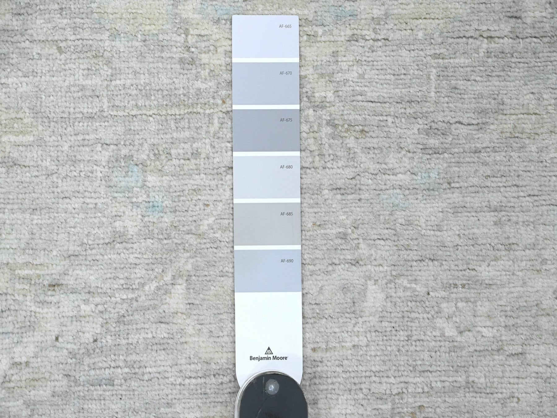 Peshawar Oushak hand-knotted wool rug in Gray & Ivory, 2'6" x 5'9" — SKU O020686 (view 3)